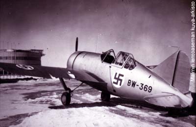 Brewster fighters were brought to Malmi in late winter 1940. They didn't quite make it to the Winter War.