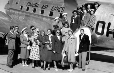 Seuramatkalla Visbyhyn elokuussa 1949. Kuva: via Eija Hild&eacute;n